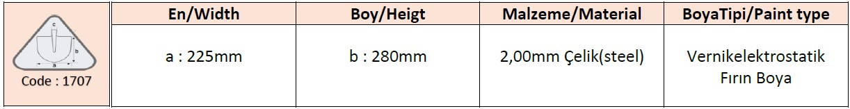Keskin Çelik Az Sivri Bel bilgi görseli 1